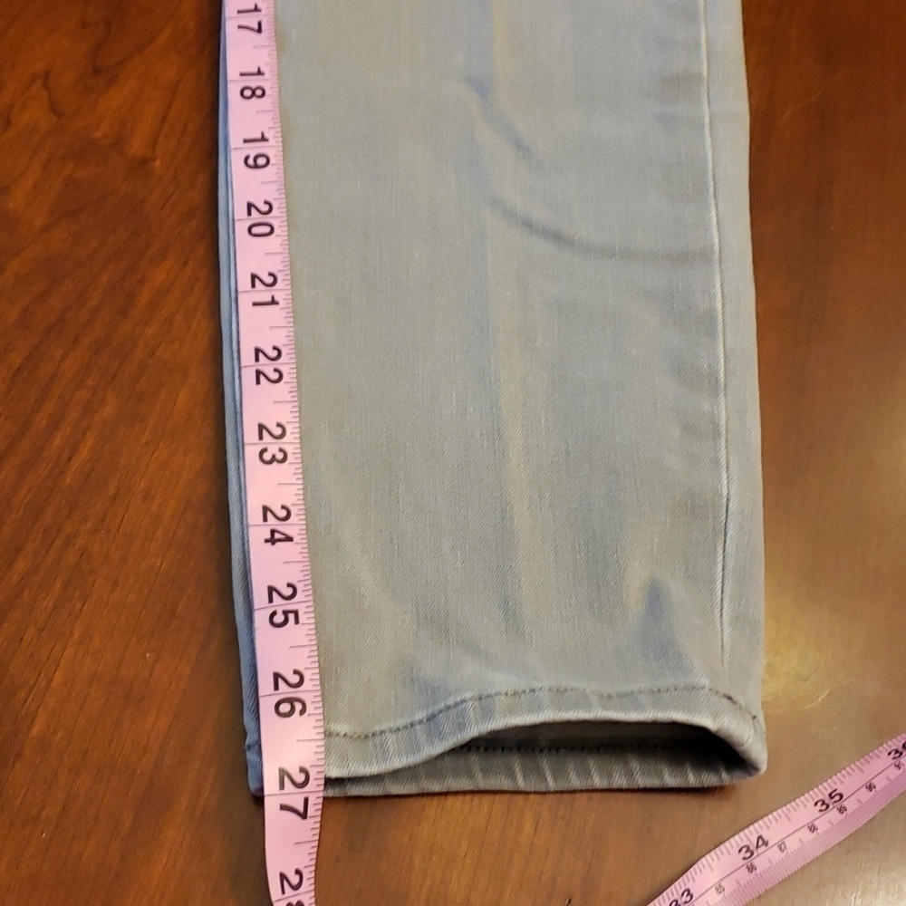 Banana Republic Premium Denim Mid Rise Skinny Stretch 31 Lt Grey EUC - Picture 9 of 11